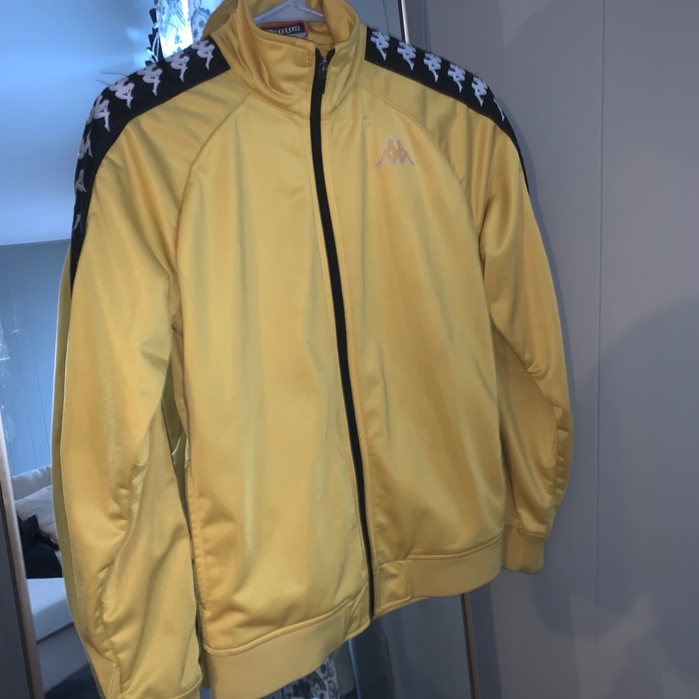 KAPPA UNISEX YELLOW ZIP SWEATER
